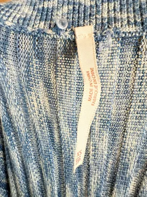 Free People Gold Coast Knit Maxi Skirt Bottled Blue Size XS thumbnail 14