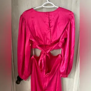 Rahi Pink‎ Midi Dress W/ Cutouts Longsleeve NWOT size large thumbnail 6