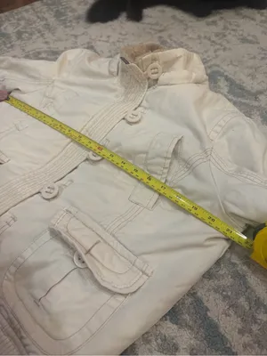 Vintage Y2K Aeropostale Faux Fur Lined Jacket Women’s Large Cream thumbnail 8