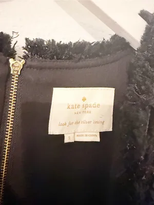 Kate Spade Black Sparkle Sleeveless Tweed Dress Cocktail Size 2 thumbnail 4