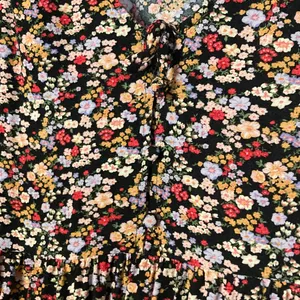 American Eagle Floral V-neck Tiered Long Sleeve Mini Dress Size L thumbnail 3