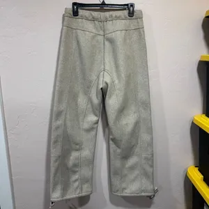 Zara Beige Wide Leg Pants thumbnail 4