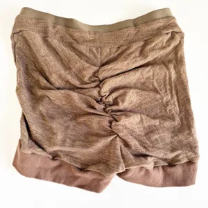 Bad Society Club Womens Brown V-Cut Scrunch Butt Baddie‎ Knit Shorts Size M thumbnail 6