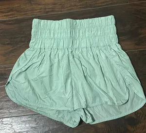 Free People Movement the way home mint green shorts thumbnail 1