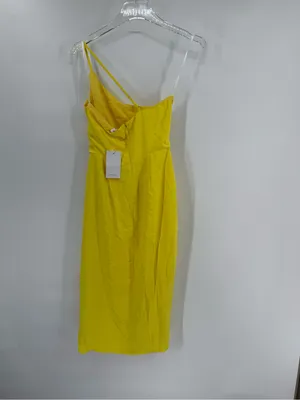 Lovers + Friends LAZO‎ MIDI DRESS in yellow NWT size xs thumbnail 3