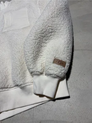 UGG janeann half zip Cream Sherpa Pullover large thumbnail 5