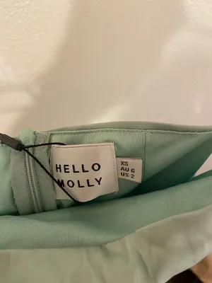 Hello molly light green satin ruched mini dress thumbnail 5