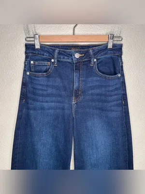 Quince Bella Stretch Wide Leg Jeans 28” in Midnight Blue 27 thumbnail 3