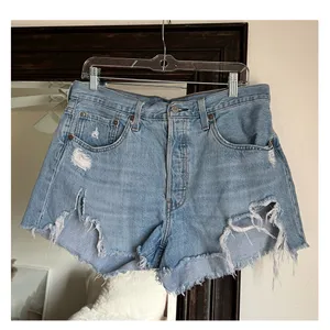 Levi’s 501 Distressed Denim Shorts thumbnail 2