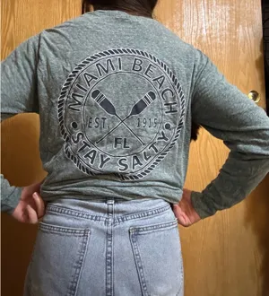 Miami Beach Long Sleeve Gray thumbnail 2