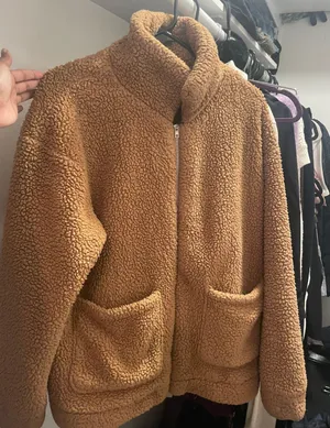 Teddy Jacket Brown Size M thumbnail 1