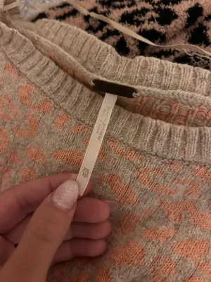 Free People Pink Cheetah Sweater thumbnail 2