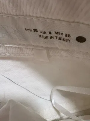 ZARA White Jeans Straight High-Rise thumbnail 2