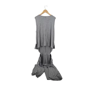 Cabi Summer‎ Jumpsuit Womens XXL Heather Gray 6151 Sleeveless Keyhole Wide Leg thumbnail 4
