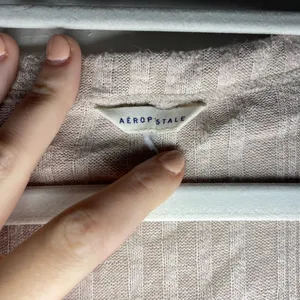 Aeropostale tan button up long sleeve top  thumbnail 2
