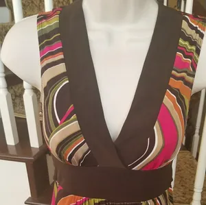 IZ Byer short mini dress ties in back size Small thumbnail 4