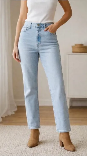FRYE Light Wash Straight-Leg Women's Jeans thumbnail 1