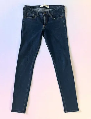 ABERCROMBIE & FITCH Women's Dark Wash Skinny Jeans Size 6 S thumbnail 1