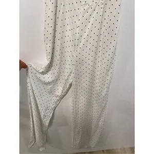 Forever 21 White Polka Dot Wide Leg Jumpsuit Size Small thumbnail 4