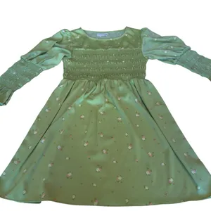 Urban Outfitters Mabel Smocked Floral Mini Dress Green Cottagecore Womens Large thumbnail 7