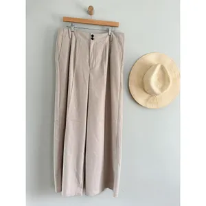 Madewell | NWT The Harlow Wide-Leg Trouser Brushed Twill Pebble Stone | Sz 14 thumbnail 3