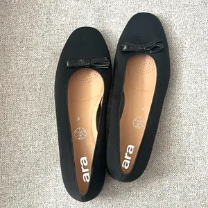 Caravelle NEW ara Black Ballet Flats Block Heels thumbnail 4