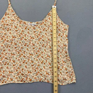 Reformation Floral V-Neck Camisole Top Cream Orange XL 22587 RN143248 thumbnail 4