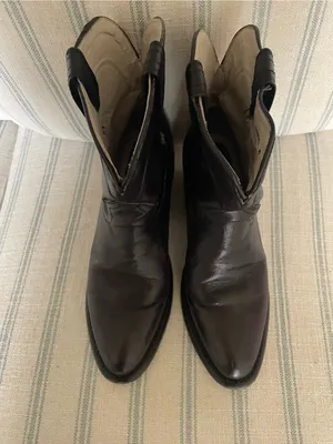 Freebird by Steven Zamora Western Leather Ankle Boots Black US 8 thumbnail 3
