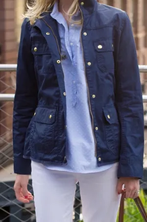 J.Crew Navy Field Jacket thumbnail 1