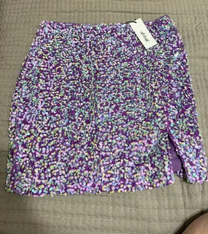 Nasty Gal Sequin skirt thumbnail 1