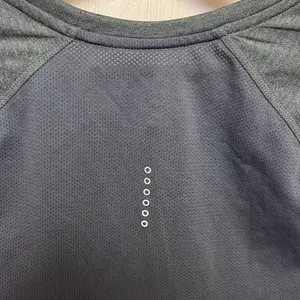 Nike Dri-fit Running Athletic Cut Short Sleeve T-Shirt Gray thumbnail 5