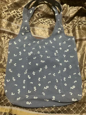 Denim tote bag Blue thumbnail 1