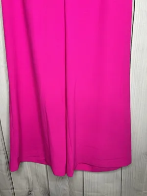 Jodifl Hot Pink Pants Sz Large (32x27) Wide Leg Elastic Waist Pockets thumbnail 3