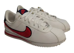 white and blue Nike Cortez sneakers sz 6.5 Y thumbnail 1