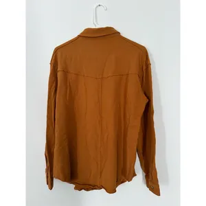 Betsey's Boutique Shop Shacket Womens Size M Brown/yellow Button Front Shirt thumbnail 2