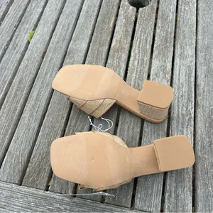 Size 6 Women's Kathleen Raffia Buckle Block Heels - A New Day summer spring‎ thumbnail 9