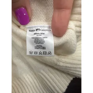 Brandy Melville St. Moritz Knit Knit Sweater - Cream / Navy thumbnail 3