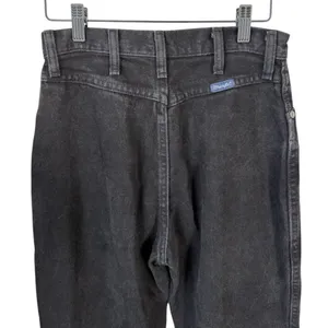 Wrangler Vintage Black High Rise Straight Mom Jean Bareback No Butt Pocket Jeans thumbnail 5
