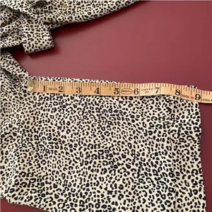 Melloday Midi Dress Small Animal Print Belted Shirt Dress Career Office Work thumbnail 5