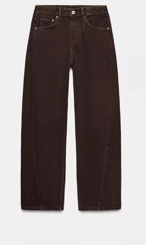 ZARA Barrel Leg Jeans thumbnail 1