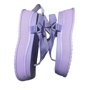 Size 9.5 CHARLES & KEITH JOSS ANKLE-STRAP FLATFORM THONG SANDAL thumbnail 2