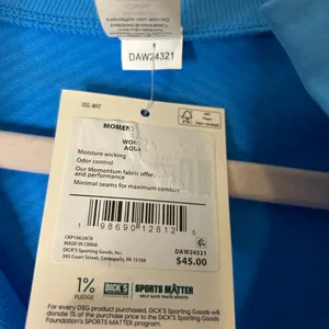 NWT DSG Women's Momentum 1/4 Zip Long Sleeve Cropped Pullover - Blue (Size XL) thumbnail 4