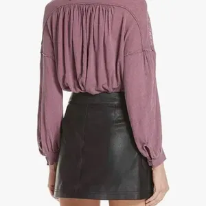 We The Free Free People Mulberry Linen Long Sleeve Size M thumbnail 3