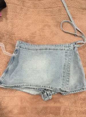 Altar'd State Denim Skort thumbnail 1