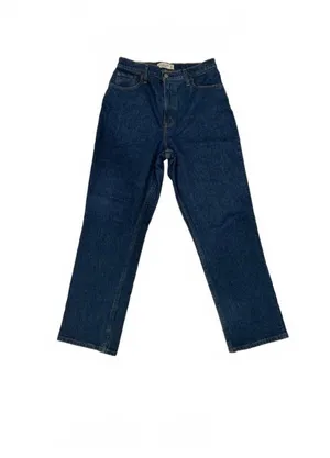 Abercrombie Curve Love Ultra High-Rise 90s Straight Jeans Dark Wash thumbnail 2