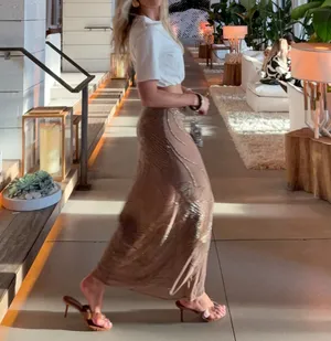 Revolve NND Sequin Maxi Skirt thumbnail 3