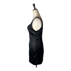 Babaton Aritzia Dress Women 4 Black Satin‎ Lala Dress Sheath Party Cocktail LBD thumbnail 8