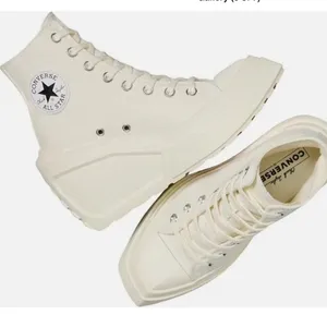 NEW Converse Chuck 70 De Luxe Wedge Platform Heel Boots White A06479C 7.5 thumbnail 6