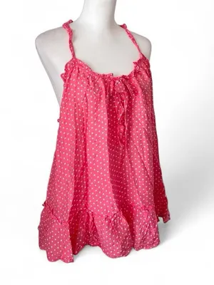 Victoria’s Secret Pink Polka Dot Babysoll Set thumbnail 3