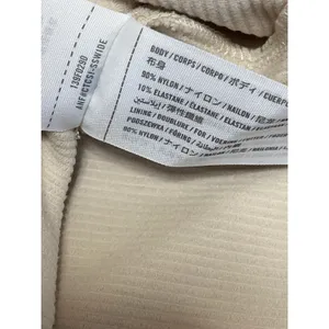 NEW Abercrombie & Fitch Cream Sleeveless Zip Knit Thong Tank Bodysuit Top Size S thumbnail 6